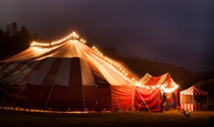 vintage big top circus tent